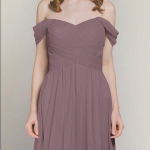 Purple formal Bridesmaid dress